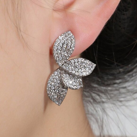 Women's Rakol Elegant Copper Irregular-Shaped Earrings - Picture 2 of 14